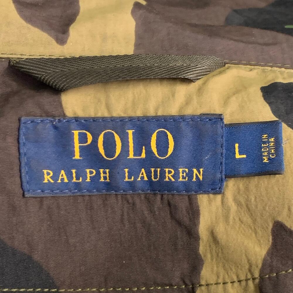 POLO by RALPH LAUREN Size L Green Brown Beige Camouflage Utilitarian Hooded Coat - Picture 7 of 8